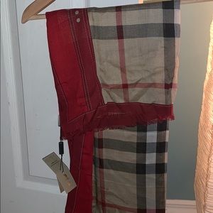 Brand new Burberry scarf with tag.